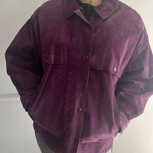 Avanti Purple Suede Jacket